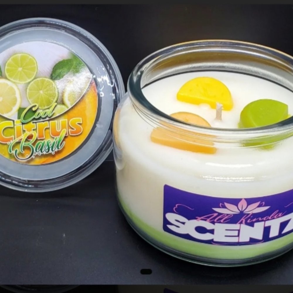 COOL CITRUS BASIL SOY CANDLE